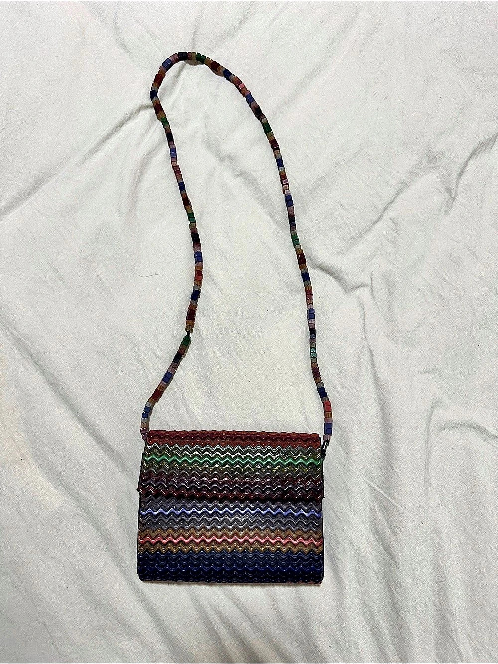MISSONI Multicolor & Black Geometric Crossbody Bag